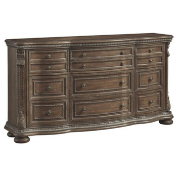 Ashley Furniture Charmond 9 Drawer Dresser in Brown