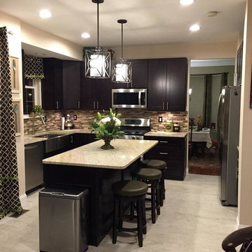 Espresso Shaker Kitchen Remodel