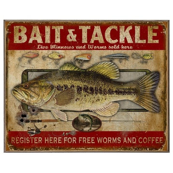 Bait and Tackle, Classic Metal Sign