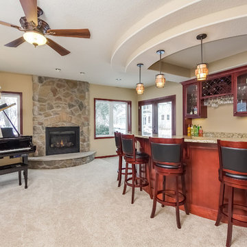 Basement Wet Bar and Piano