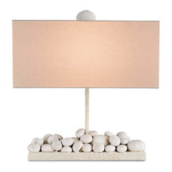 Currey & Company Anemone Table Lamp in Natural Sand - Table Lamps