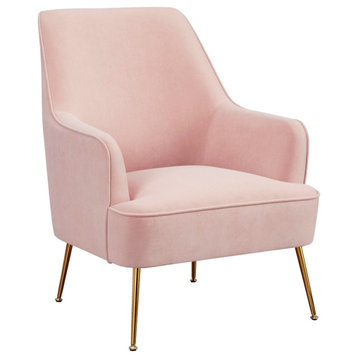 Alpine Furniture Rebecca Wood Leisure Chair in Pink