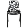 LeisureMod Modern Devon Aluminum Chair, Set of 4 DC23BL4