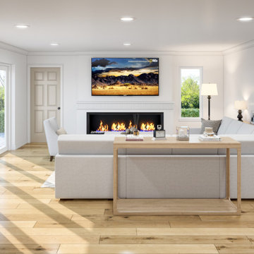 Bright & Cozy Modern Living Room Design