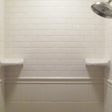 White Tile Shower