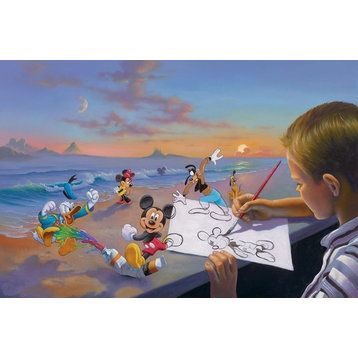 Disney Fine Art Dream Maker by Jim Warren, Gallery Wrapped Giclee