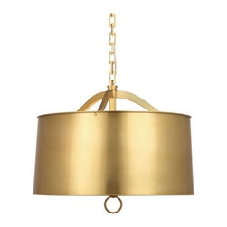 Robert Abbey Porter 3 Light Pendant in Natural Brass - Products