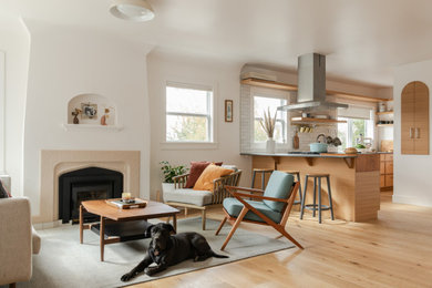 Inspiration for a contemporary living room remodel in Seattle