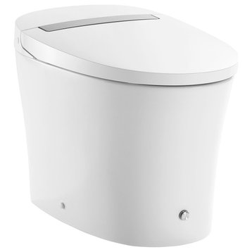 Hugo Intelligent Tankless Elongated Toilet, Touchless Dual-Flush 1.1/1.6 gpf