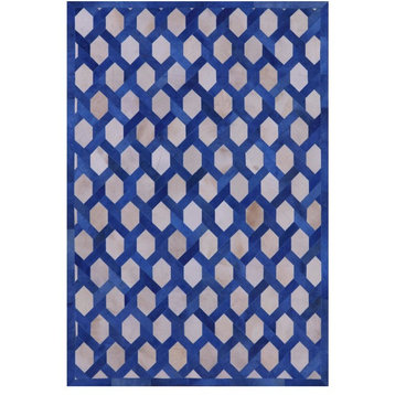 Cowhide Hand Stitched Area Rug 6' X 9' - Q2692