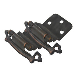 Cosmas - Cosmas 17328-ORB Oil Rubbed Bronze Hinge 3/8" Inset, Set of 2 - Hinges