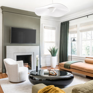 Warm Contemporary Living Room Design