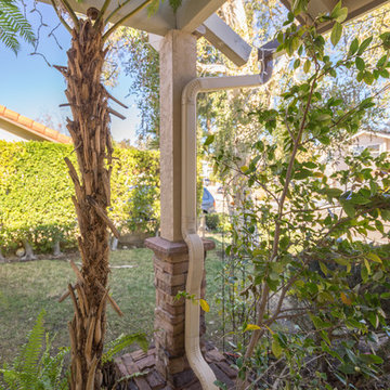 Exterior Remodel Post and Downspout