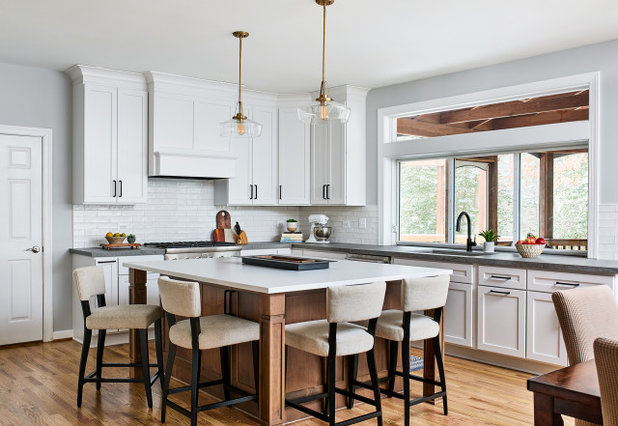 Transitional Kitchen by Case Architects & Remodelers
