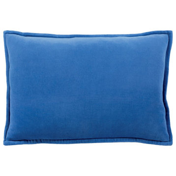 Cotton Velvet by Surya Down Fill Pillow, Dark Blue, 13' x 20'