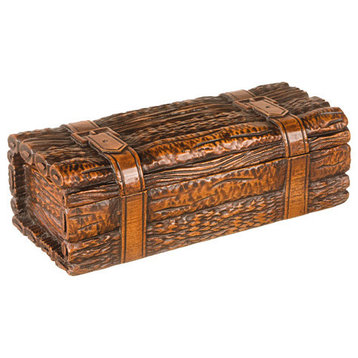 Carved Belted Log Box
