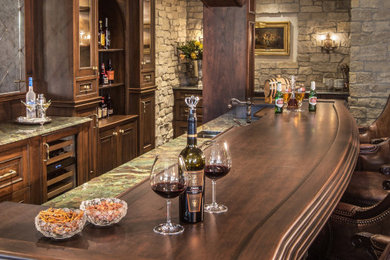 Home bar - home bar idea in Milwaukee