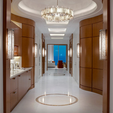 dynamic penthouse curved hallway