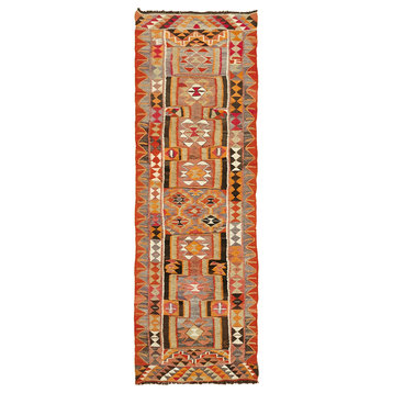 Rug N Carpet Handmade Oriental 3' 5'' x 9' 10'' Rustic Runner Rug