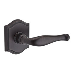 Baldwin - Decorative Lever on Traditional Arch Rose - Door Levers