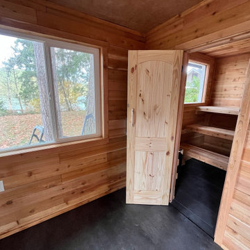 Puget Sound Shed to Sauna Conversion