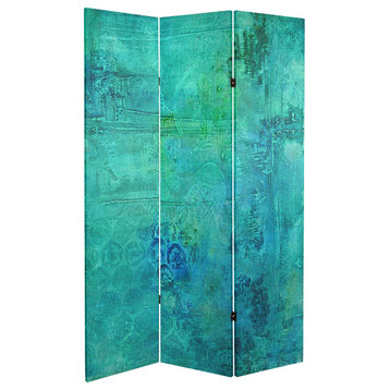 6' Tall Double Sided Water Bird Canvas Room Divider