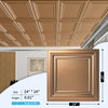 Art3d PVC Drop Ceiling Tiles, 2'x2' Plastic Sheet, Bronze