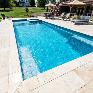 Fiberglass Feature Pool - Mullica Hill, New Jersey