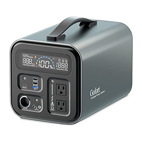 Power Station 1100Wh/1200W, Peak 2000W 110V Ac Outlets Portable Solar Generator