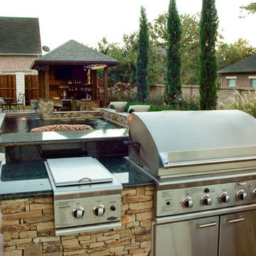 Dry Stack - Custom Swimming Pool - North Richland Hills, TX