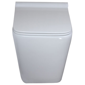 Eviva Hurricane Elongated Cotton White High Efficiency Toilet Soft Closing Seat