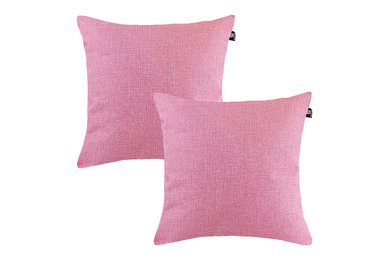 Accent Pillow Cover Soft Touch Polyester Weave | Pink