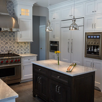 White and light Long Island KITCHEN