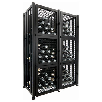 Case and Crate Locker 3 metal wine storage kit, 96 Bottles
