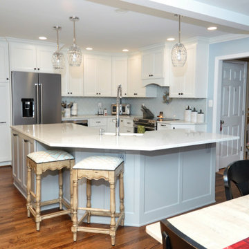 Transitional Kitchen Remodel Done With New Cabinets