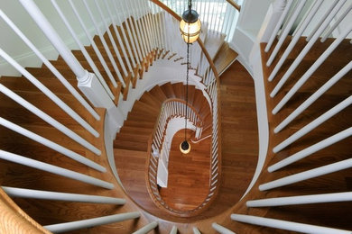 Example of a classic staircase design in New York