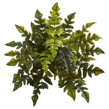 Nearly Natural 24" Holly Fern Artificial Plant (Set of 2)