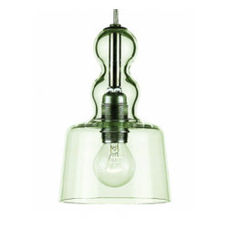 Produzione Privata Acquamiki Pendant Lamp, Transparent Green - Pendant Lighting