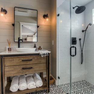 75 Beautiful Black And White Tile Bathroom Pictures Ideas Houzz