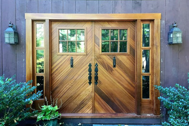 Inspiration for a cottage exterior home remodel in Boston