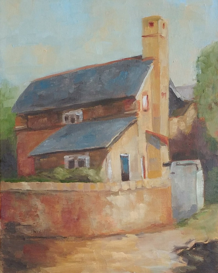 Ropemakers Lane, Charleston, 14x11, framed