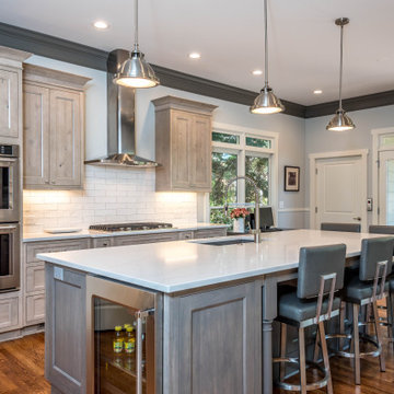 Open Kitchen and Living Room with Home Elevator