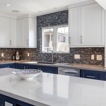 Making Use of Forgotten Space: Transitional Style Kitchen in Hermosa Beach, CA