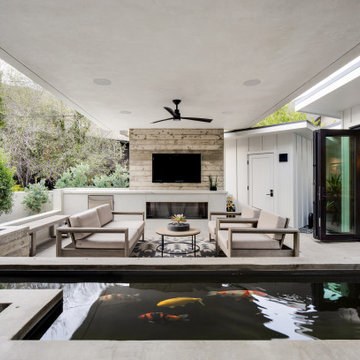 Outdoor living room and family space.
