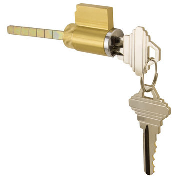 Replacement Key Cylinder with Flat Tail Piece, 47mm Tail Piece
