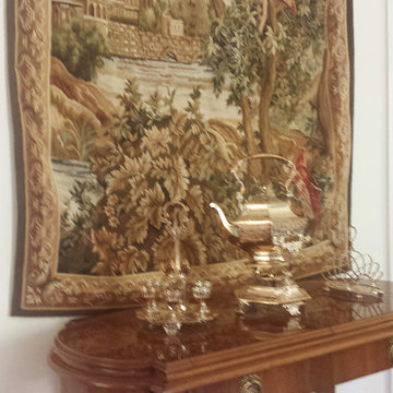 Philadelphia Dining Room Karges Server with Nejad Rugs Handmade Tapestry