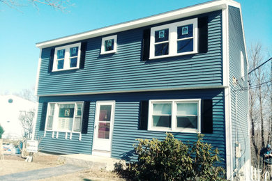 Example of an exterior home design in Boston