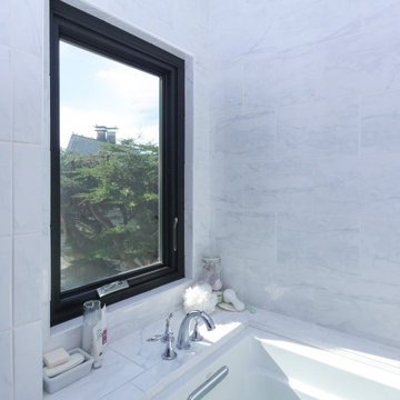 Extraordinary Bathroom with New Black Window - Renewal by Andersen Bay Area, San