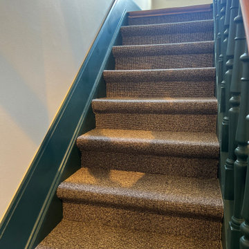 Rafraichissement d'une cage d'escalier d'une maison de ville Bruxelloise