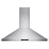 AKDY 36" Wall Mount Range Hood Stainless Steel Touch Panel, Duct/Pipe